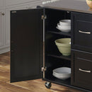 Blanche - Kitchen Cart - Steel Top