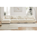 Super Comfort Oversized Modular Sectional Sofa With Movable Ottoman