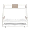 Modern Metal Bunk Bed With Dual Side Ladder And Metal Desig