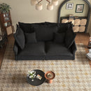 Modern Comfy Upholstered Sofa Cloud Couch, Deep Seat Couches With Multiple Large Soft Pillows