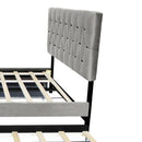 GRAY QUEEN SIZE TRUNDLE PULL OUT DRAWERS STORAGE UPHOLSTERED BED MODERN  DESIGN NO BOX SPRING REQUIRED