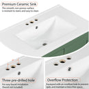 Bathroom Vanity With Single Sink, Combo Cabinet Undermount Sink, Bathroom Storage Cabinet With 2 Doors And A Drawer, Soft Closing, Multifunctional Storage, Solid Wood Frame