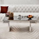 American Vintage Industrial Coffee Table, Double Tier Design