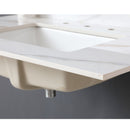Vanity Top With Undermount Sink And Backsplash, Sintered Stone