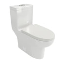 1 Piece Toilet With Dual Flush, Soft Closing Seat - White