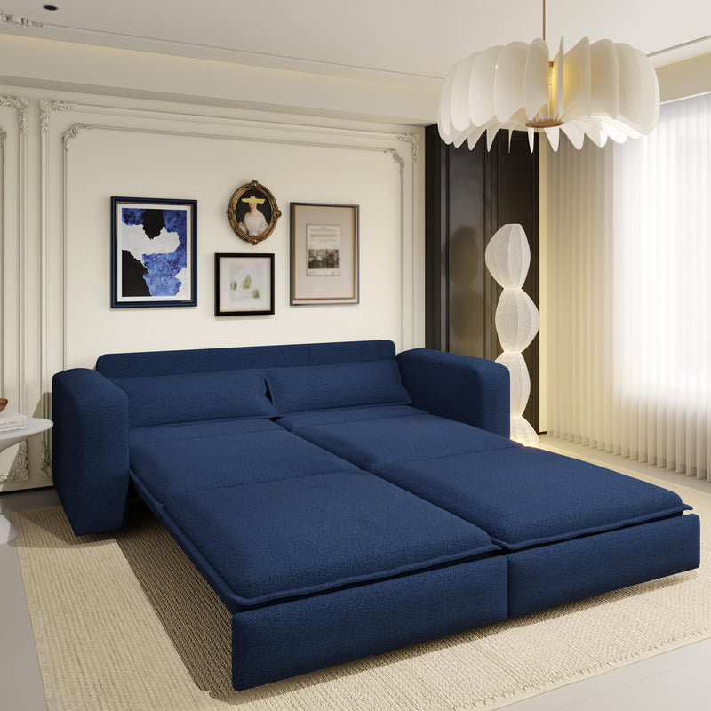 Sleeper Pull Out Sofa Bed, 3 In 1 Convertible Chaise Lounge