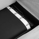 Corduroy Sleeper Sofa Loveseat Sofa With Full Size Mattress, 2 USB Ports, 2 Cup Holders, 2 Side Pockets And Phone Holder