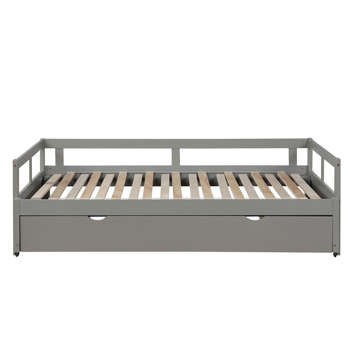 Extending Daybed with Trundle, Wooden Daybed with Trundle, Gray - Atlantic Fine Furniture Melbourne FL