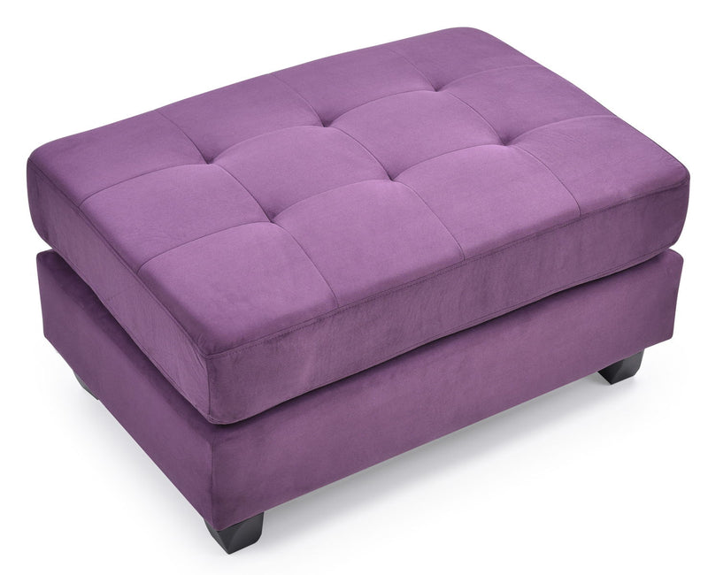 Malone - G637-O Ottoman - Purple