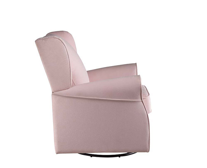 Tamaki - Swivel Chair - Pink Fabric - Atlantic Fine Furniture Inc