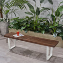 Intrinsic - Outdoor Dining Bench With Slat Top