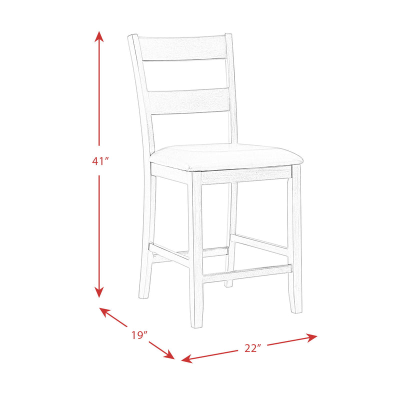 Laredo - 5 Piece Counter Height Dining Set, Table & Four Chairs - Espresso