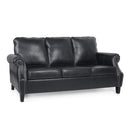 Contemporary 3 Seater Sofa With Nailhead Trim