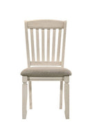 Fedele - Side Chair (Set of 2) - Tan Fabric & Cream