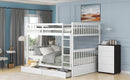 Bunk Bed With Ladders And 2 Storage Drawers