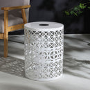 Modern Iron Solar Side Table With Built - In Light