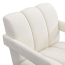 Modern Minimalist Leisure Armchair With L Shaped Armrests