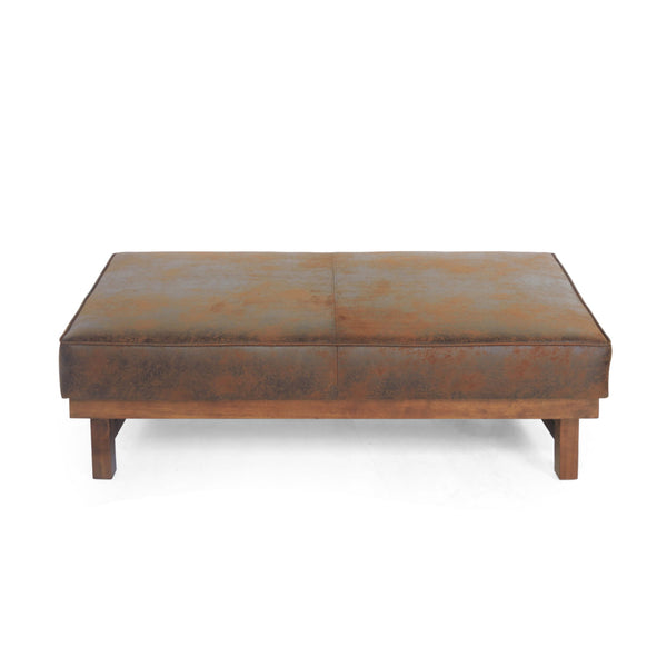 Temzyl - Mid Century Modern Microfiber Ottoman