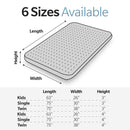 Memory Foam Camping Mattress Foldable, Portable With Water Resistant Cover - Gray