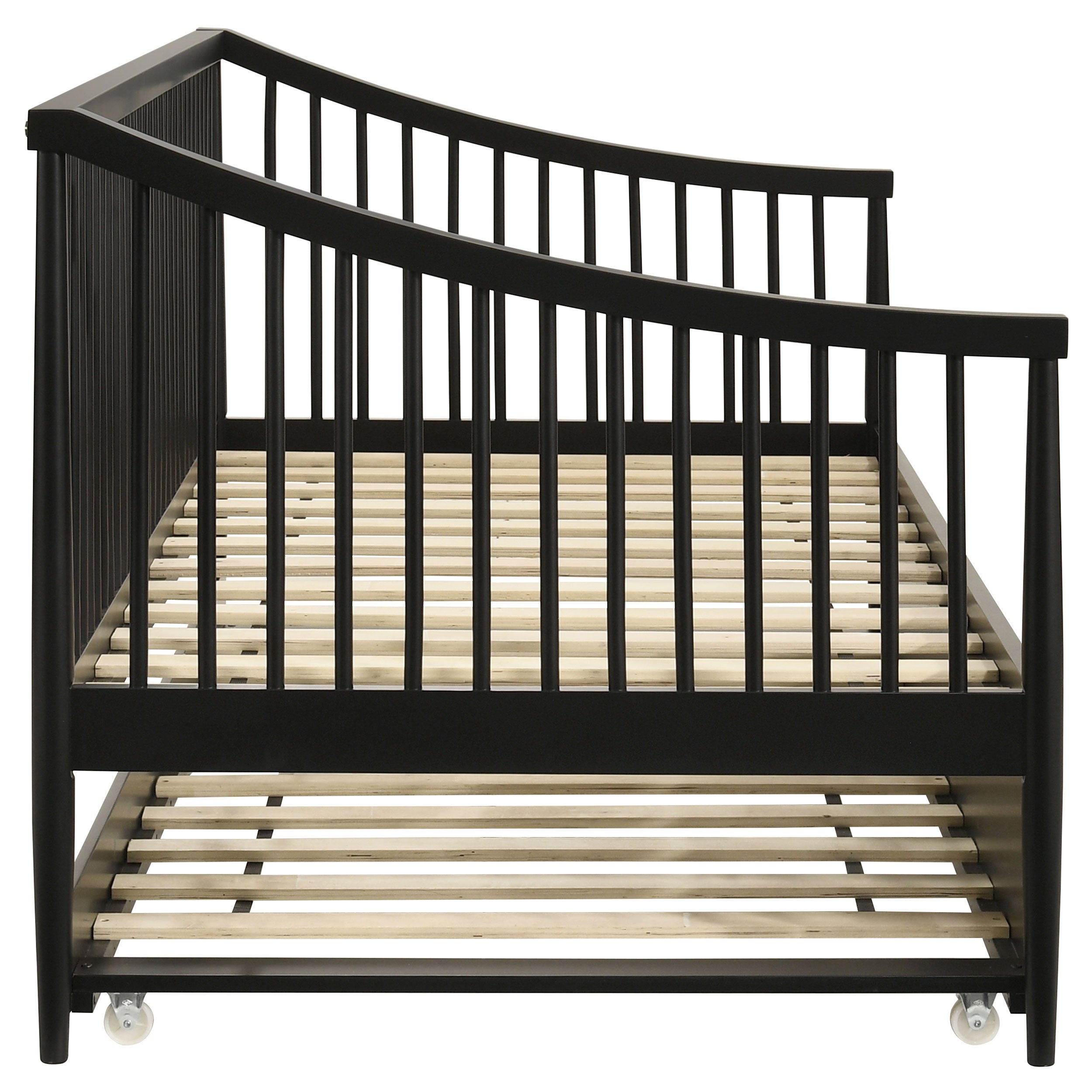 Delgado Windsor Twin Wood Daybed with Trundle Black — view 6