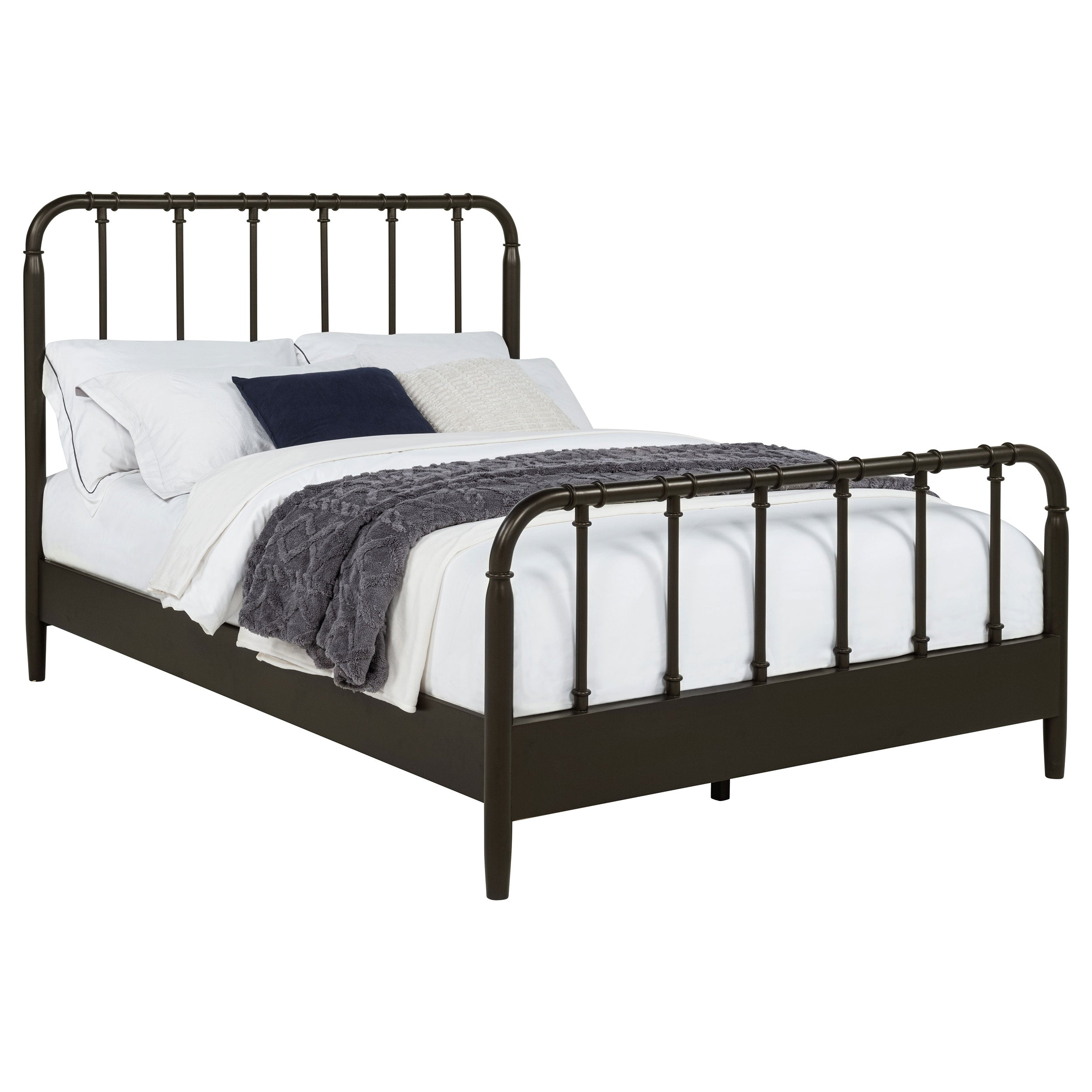 Rocco All Wood Water Pipe Open Frame Full Bed Dark Bronze — view 3