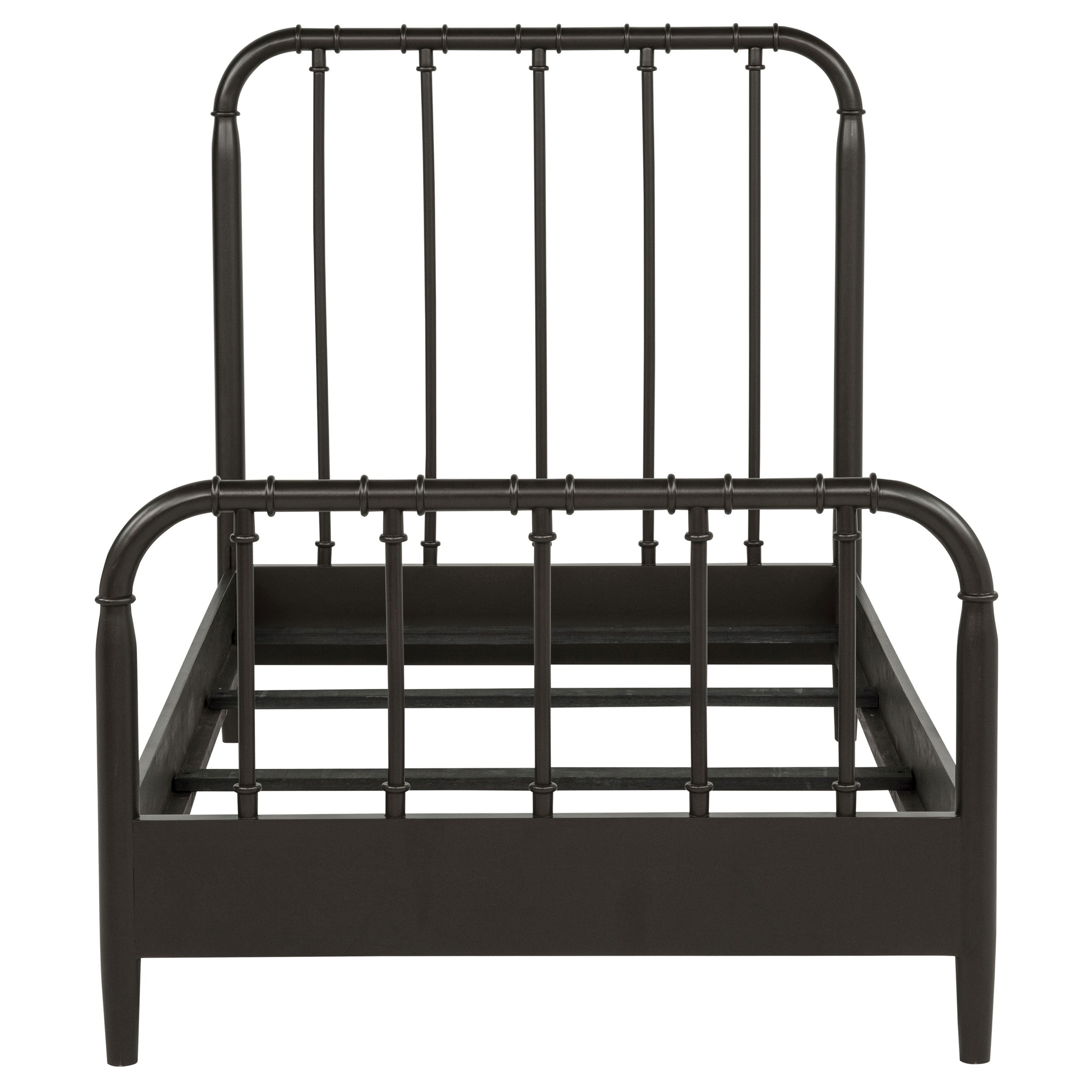 Rocco All Wood Water Pipe Open Frame Twin Bed Dark Bronze — view 4