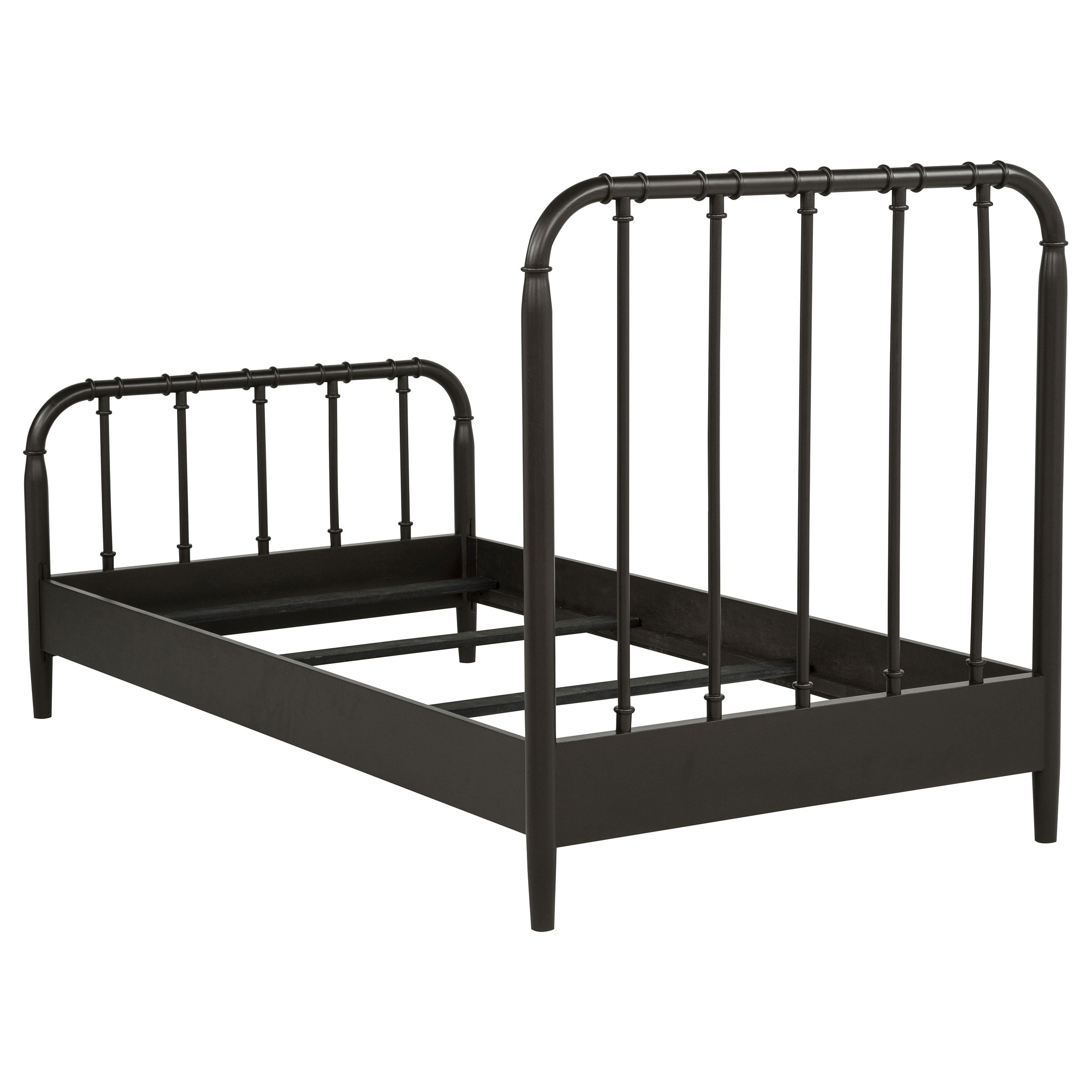 Rocco All Wood Water Pipe Open Frame Twin Bed Dark Bronze — view 5