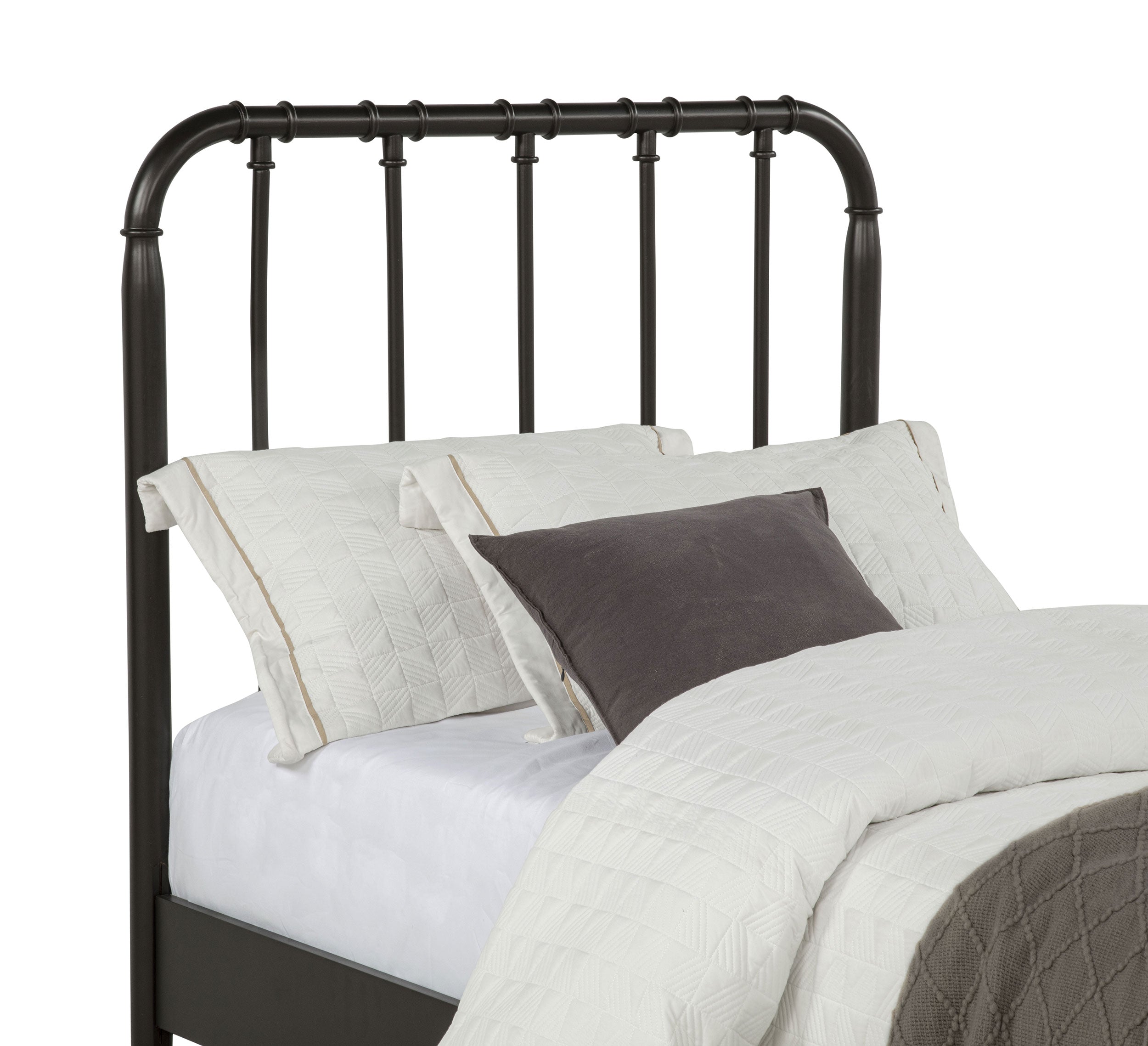 Rocco All Wood Water Pipe Open Frame Twin Bed Dark Bronze — view 7