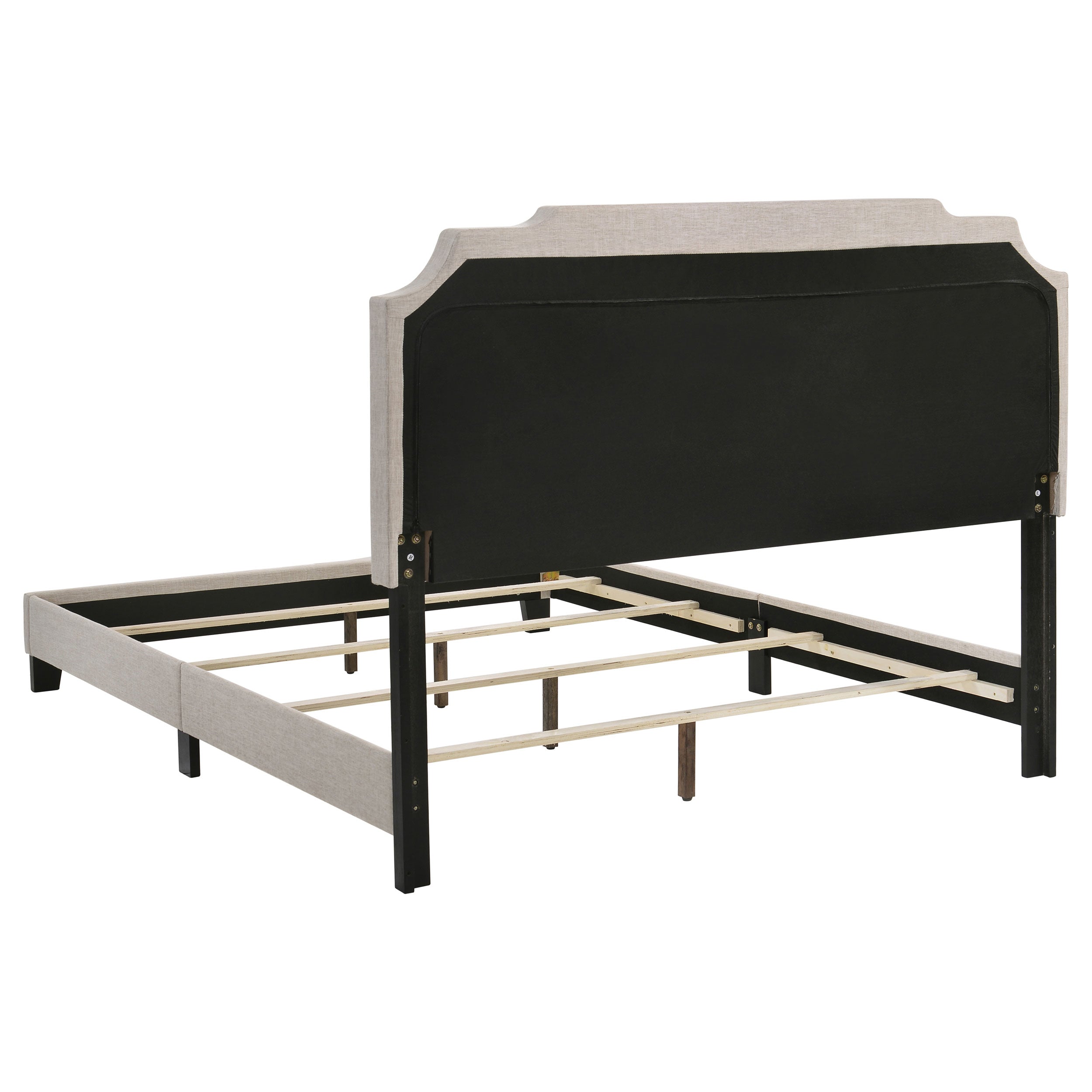 Tamarac Upholstered Full Panel Bed Beige — view 4