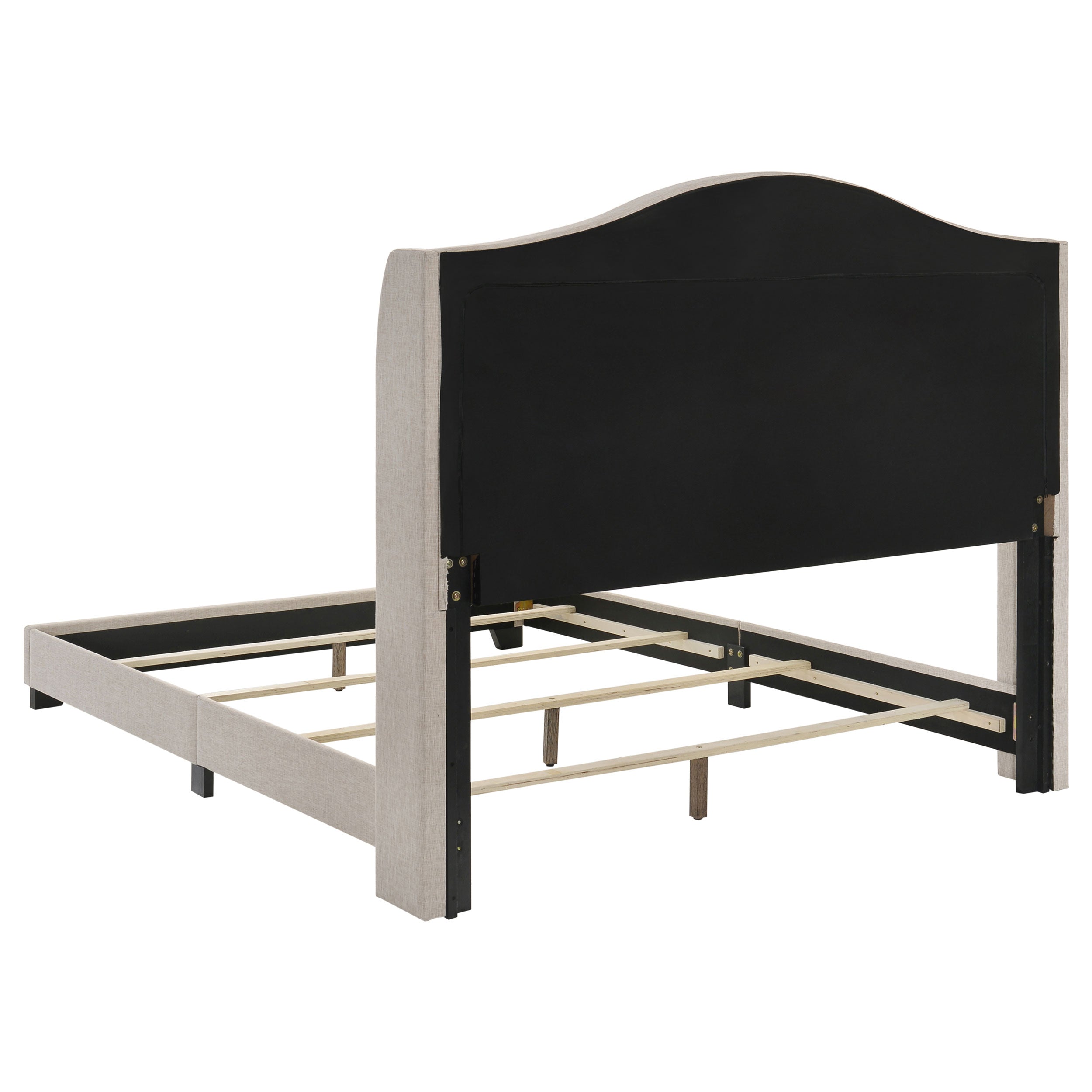 Sonoma Upholstered Eastern King Wingback Bed Beige — view 4