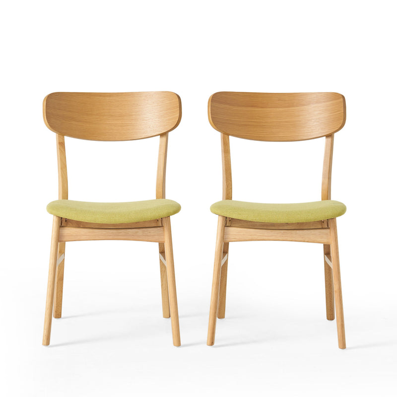 Elegant Fabric Dining Chair With Cushioned Seat