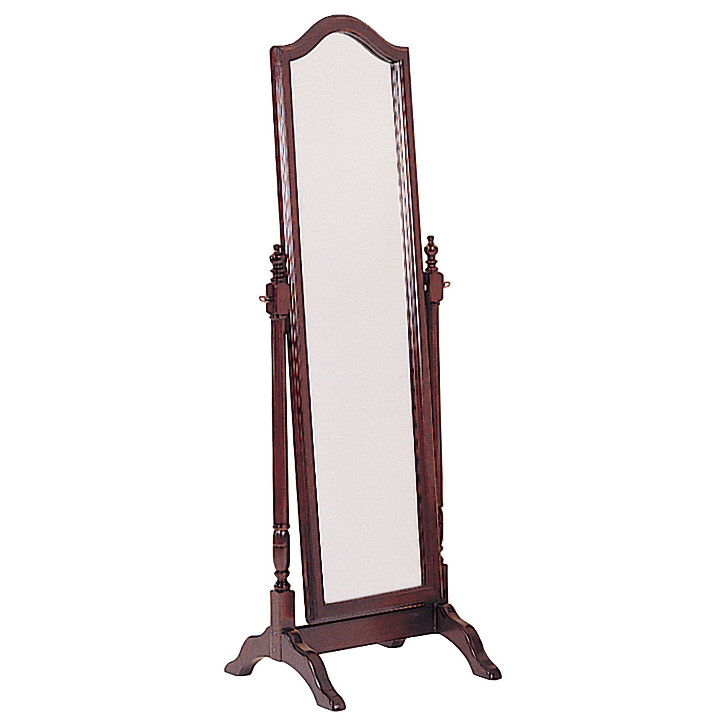 Cabot Wood Adjustable Full Length Cheval Mirror Merlot — view 1