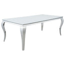 Carone - Rectangular Glass Top Dining Table - Atlantic Fine Furniture Inc