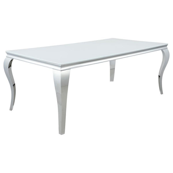 Carone - Rectangular Glass Top Dining Table - Atlantic Fine Furniture Inc