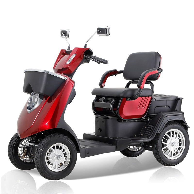 Heavy Duty 4 Wheel Mobility Scooters For Seniors & Adults 500 Lbs Capacity