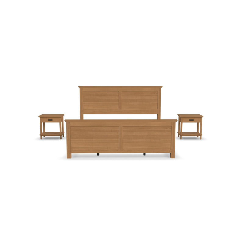 Oak Park - 3 Pc Set - King Bed And Two Nightstands - Wood