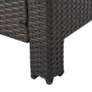 Antibes - 4 Pieces Wicker Chat Set - Brown / Beige