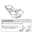 Modern With Metal Frame Swivel Game Lounge Chair With Adjustable Headrest And Waist Support, 360 Degree Rotatable Leisure Chair For Living Room - Gray