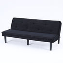 Versatile Corduroy Sofa Bed With Solid Wood Frame