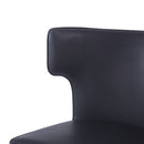 Modern Bar Stools With Upholstery And Metal Footrest (Set of 2)