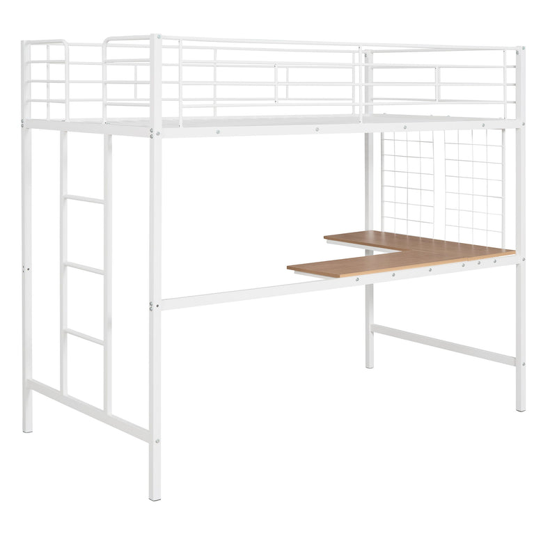 Bed With Desk And Grid