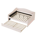 Upholstered Daybed With Light And Trundle