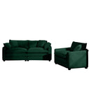 Elegant Corduroy Oversized Sectional Sofa Set With Deep Seats And Flexible Layout