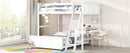 Full Over Full Bunk Bed With Desk
