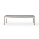 Outdoor Modern Aluminum Dining Bench, Durable And Elegant Design