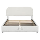 Upholstered Platform Bed With Hydraulic Storage System
