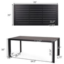 7 Piece Dining Set With Stackable Chairs