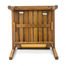 Preston - Outdoor Dining Chair With Cushion (Set of 2) - Teak / Beige