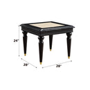Tayden - End Table - Marble Top & Black Finish - Atlantic Fine Furniture Inc