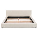 Stylish Upholstered Bed With Birch Wood Frame